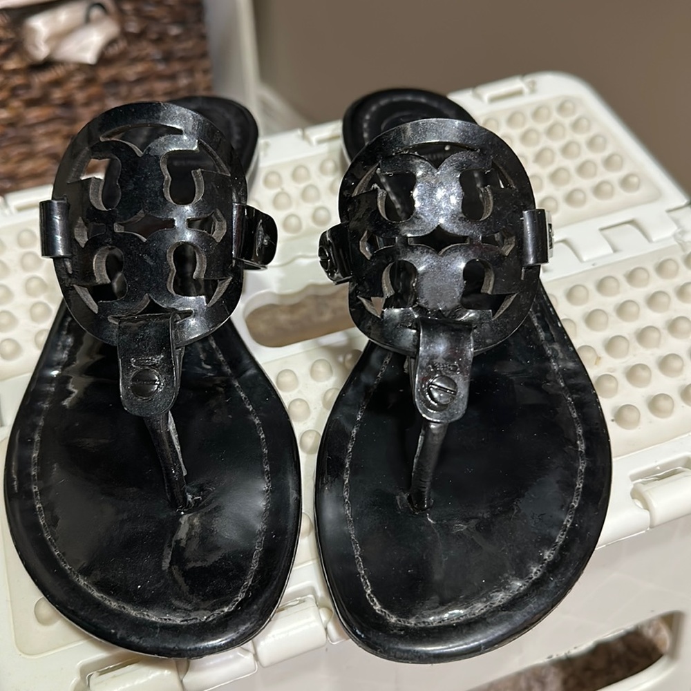 patent leather tory burch